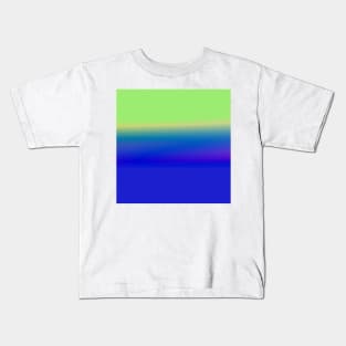 BLUE GREEN PINK TEXTURE ART Kids T-Shirt